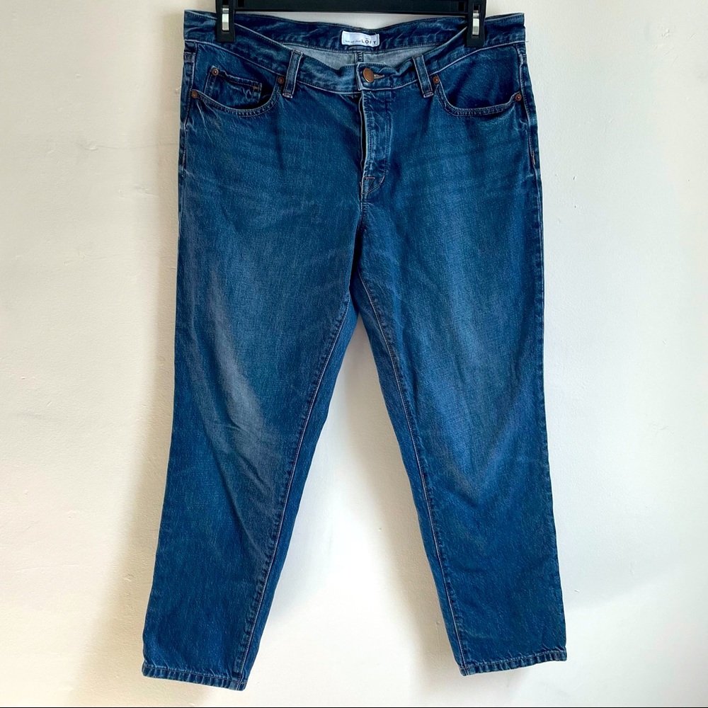 Loft Size 31 / 12 Button Front Skinny Jeans